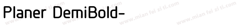 Planer DemiBold字体转换